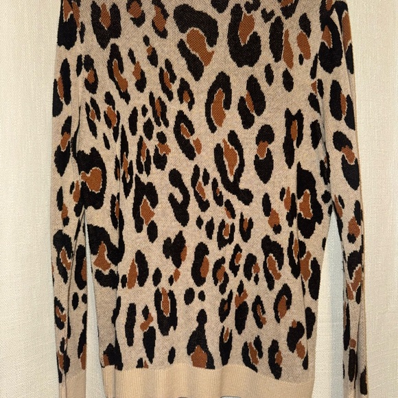 Leopard Print Crewneck Sweater - Picture 5 of 5